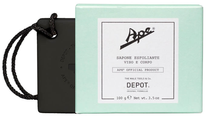 Jabón en pastilla exfoliante APE by DEPOT